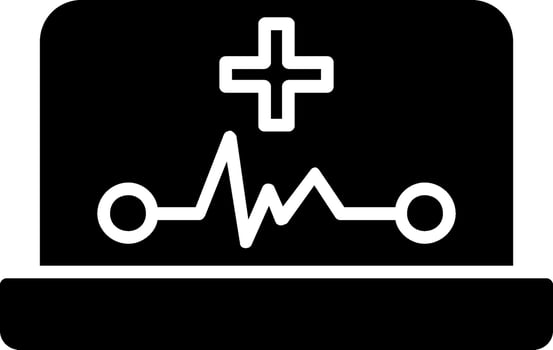 Ehealth Glyph Icon vector