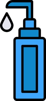 Face Cleanser Line Filled Icon vector