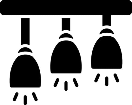 Lamp Glyph Icon Design vector