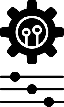 Settings Glyph Icon vector