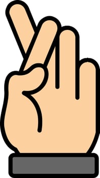 Swear Line Filled Icon vector