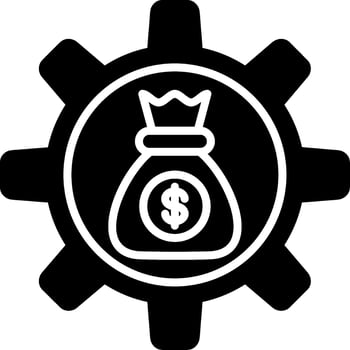 Asset Management Glyph Icon vector