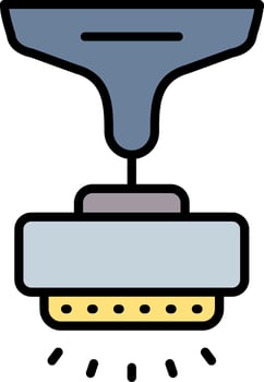 Lamp Line Filled Icon vector