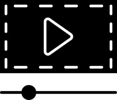 Glyph Icon Design vector