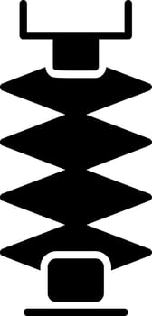 Car Jack Glyph Icon vector