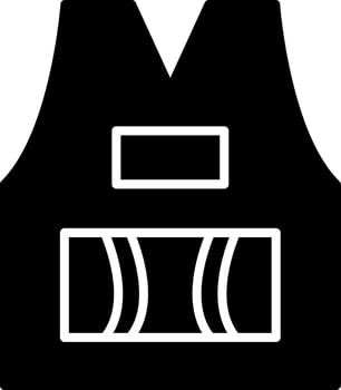 Sleeveless Glyph Icon vector