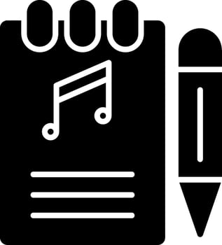 Songwriter Glyph Icon vector