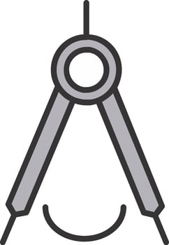 Precision Line Filled Icon vector