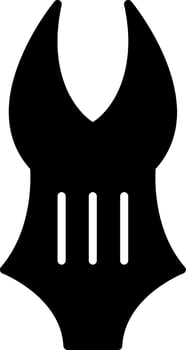 Swimming Suit Glyph Icon vector