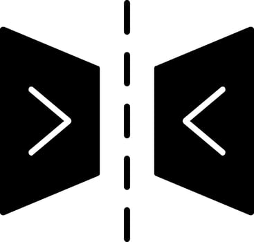Reflect Glyph Icon vector
