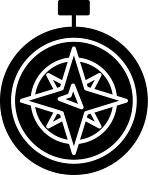 S West Glyph Icon vector