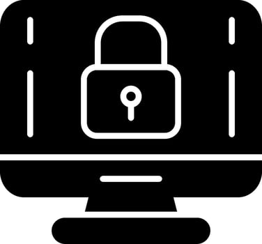 Computer Glyph Icon vector