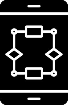 Algorithm Glyph Icon vector