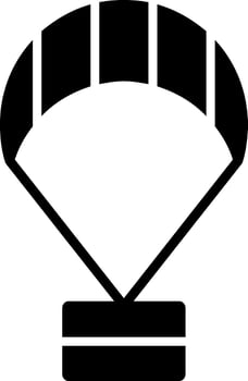Paragliding Glyph Icon vector