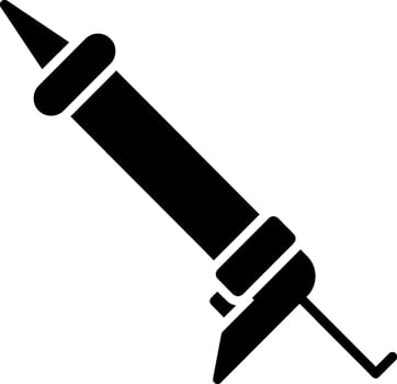 Sealant Gun Glyph Icon vector