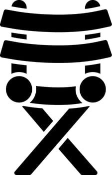Director Chair Glyph Icon vector