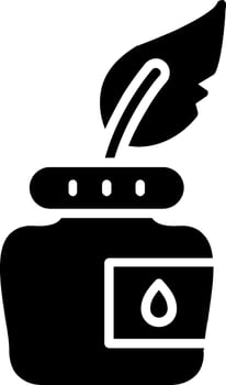 Ink Glyph Icon vector