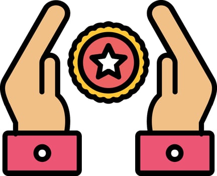 Premium Quality Line Filled Icon vector