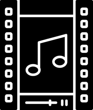 Reel Glyph Icon vector