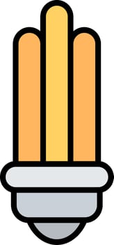 Bulb Line Filled Icon vector