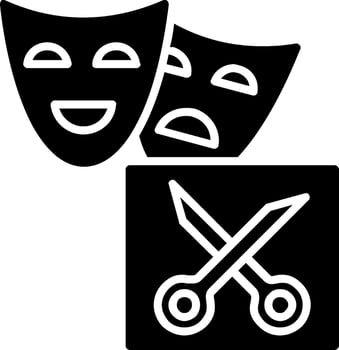 Drama Glyph Icon vector