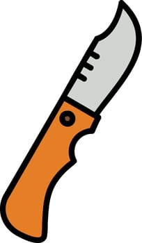 Knife Line Filled Icon vector