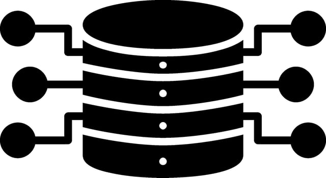 Server Storage Glyph Icon vector