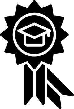 Award Glyph Icon vector