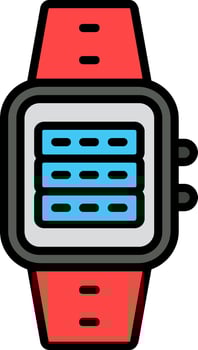 Server Line Filled Icon vector