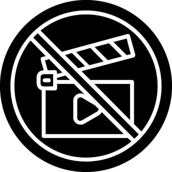 Empty Battery Glyph Icon vector