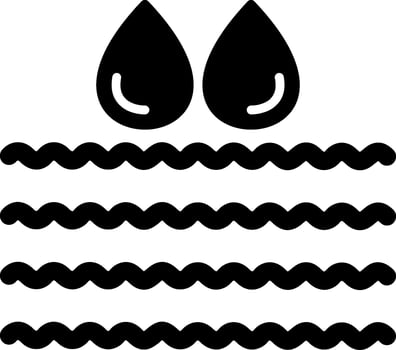 Water Glyph Icon vector