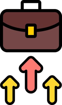 Business Line Filled Icon vector