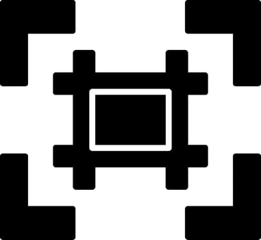 Grid Glyph Icon Design vector