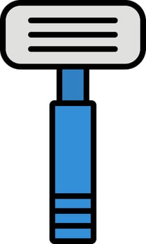 Razor Line Filled Icon vector