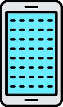 E Learning Line Filled Icon vector