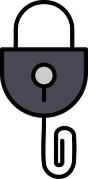 Picklock Line Filled Icon vector