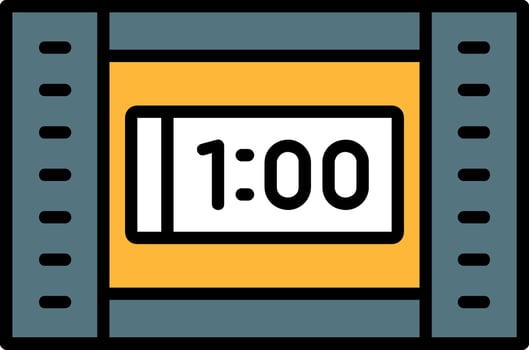 Ratio Line Filled Icon vector