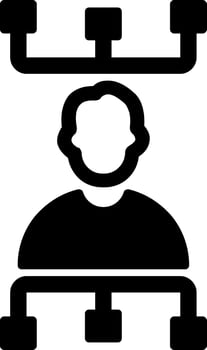 Workflow Glyph Icon vector