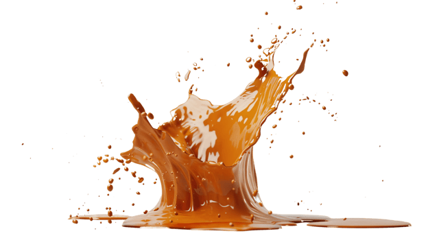 Splash of Coffee isolated on the transparent background, Format png