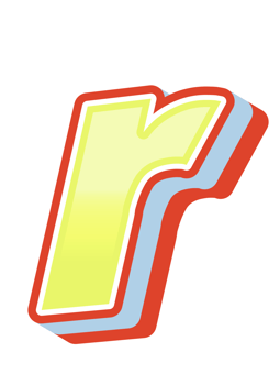 3D Cartoon Alphabet Letter and Number png