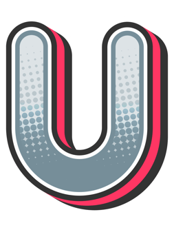 Comic Halftone Alphabet Letter and Number png