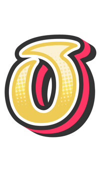 Comic Halftone Alphabet Letter and Number png