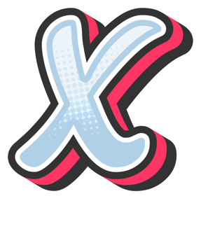 Comic Halftone Alphabet Letter and Number png