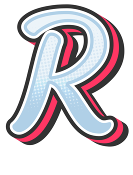 Comic Halftone Alphabet Letter and Number png