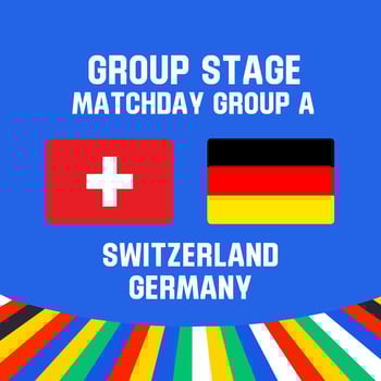 Germany vs switzerland. illustration. vector