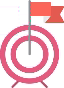 Goals Flat Icon vector