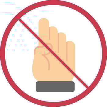 Prohibition Flat Icon vector