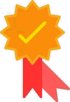 Medal Flat Icon Design vector