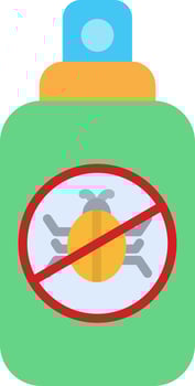 Insect Repellent Flat Icon vector