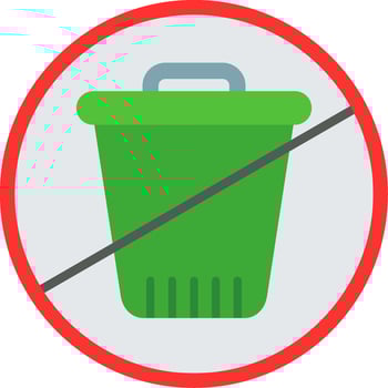 Zero Waste Flat Icon vector